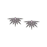 Black Rhodium stud earrings.
