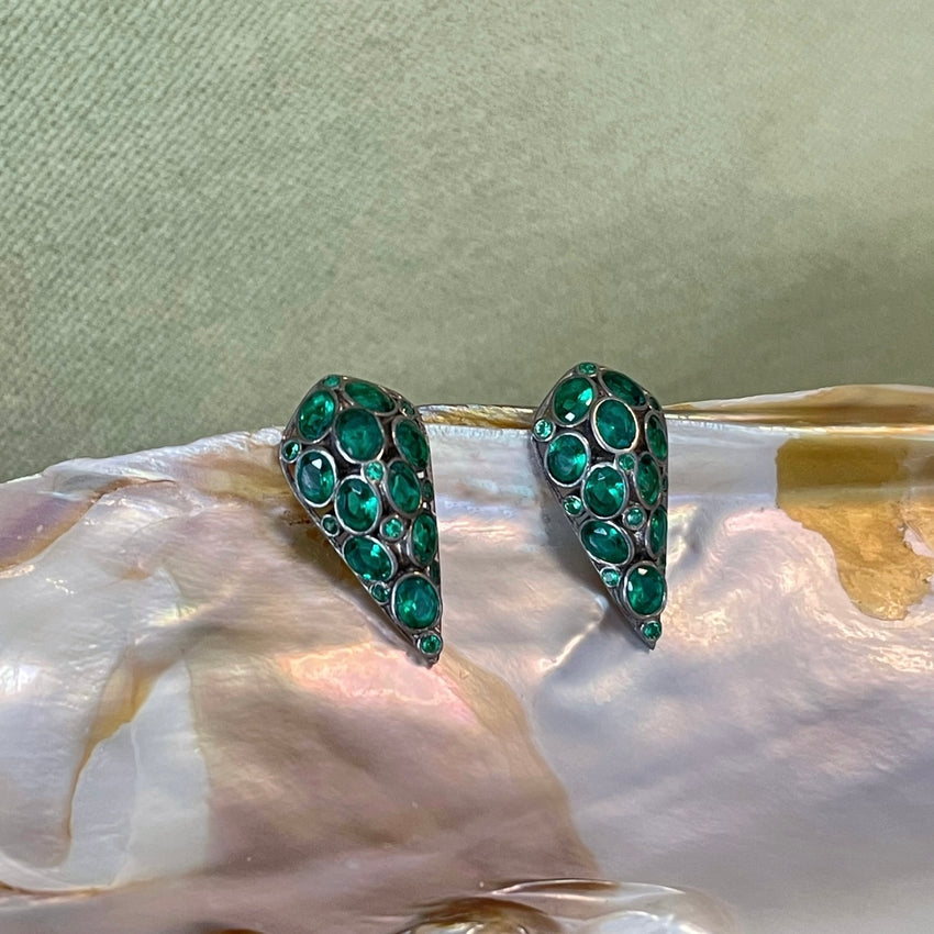 Emerald daily earrings.
