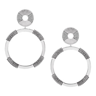 Statement round earrings with Clip-on