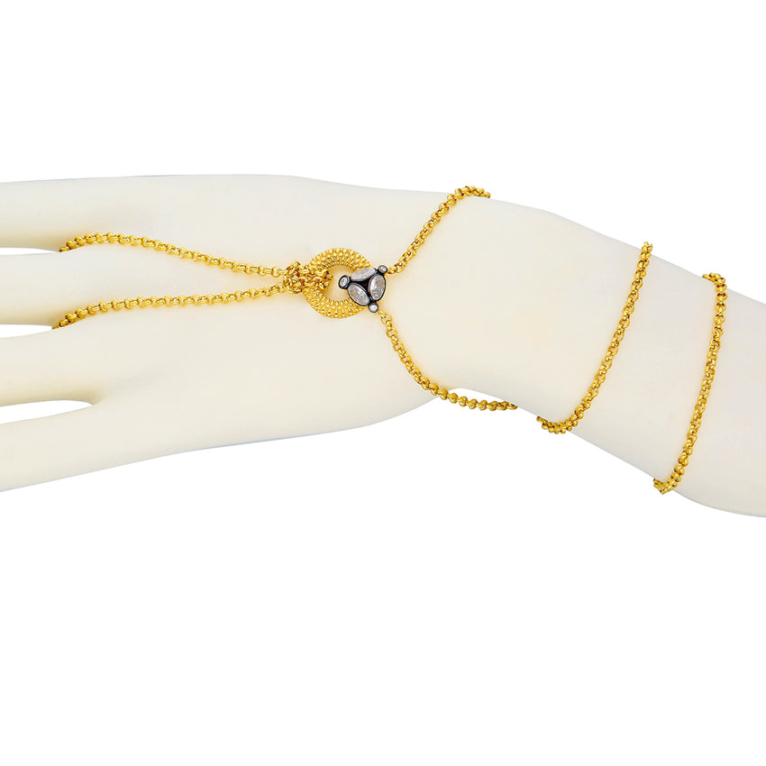 Gold chain bracelet designed by MAHISA NIKVAND.