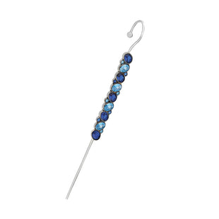 ear pin earrings with Sapphire stone designed by MAHISA NIKVAND
