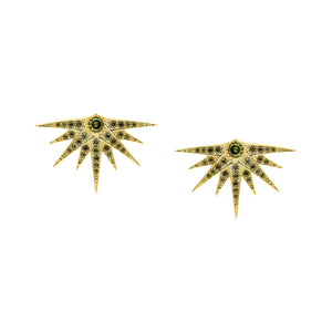 Peridot stone stud earrings designed by MAHISA NIKVAND